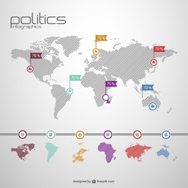 Global politics free template for information graphic  Vector | Free Download