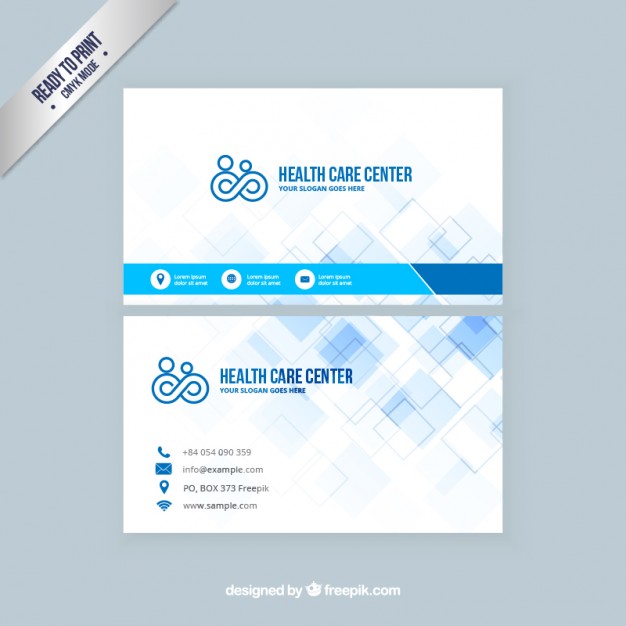 Health care visit card  Vector | Free Download