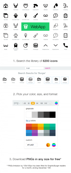 Icons8 WebApp – Supersize Your Burger | GraphicBurger