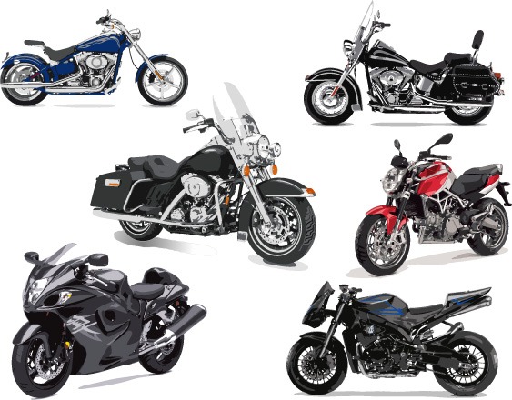 Luxury motorcycles vector design
