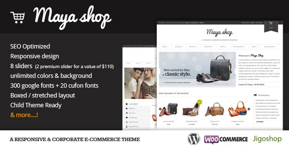 MayaShop – A Flexible Responsive e-Commerce Theme – WordPress