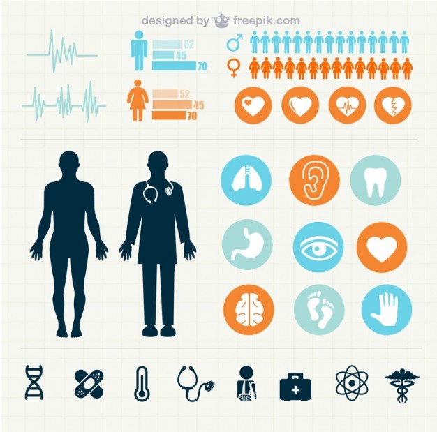 Medical statistics infographics   Vector | Free Download