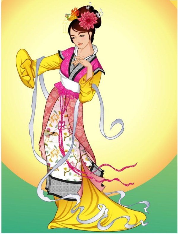 Mid-Autumn fairy Chang’e vector material -19
