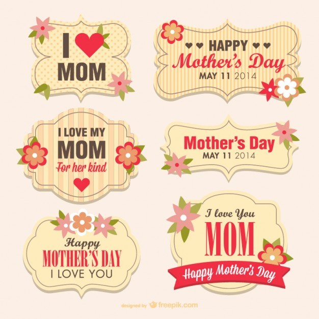 Mother’s day flower banners  Vector | Free Download