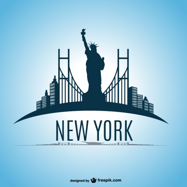 New York skyline vector design
