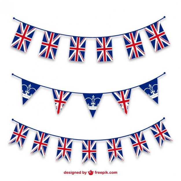 Patriotic Union Jack Jubilee bunting templates