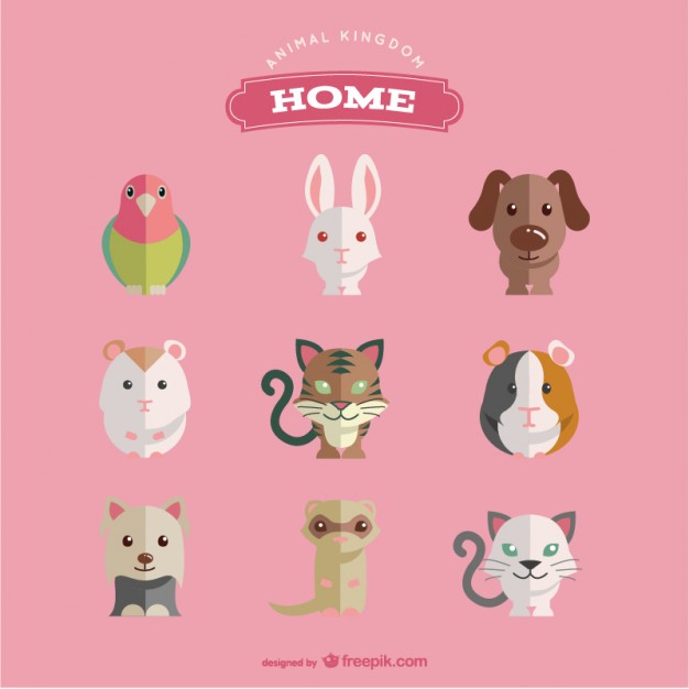 Pet animals set