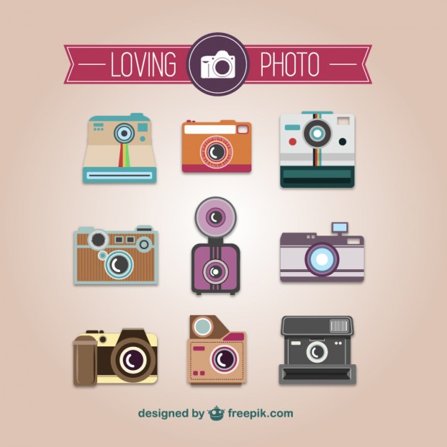 Photography collection of vintage cameras vector    Vector | Free Download