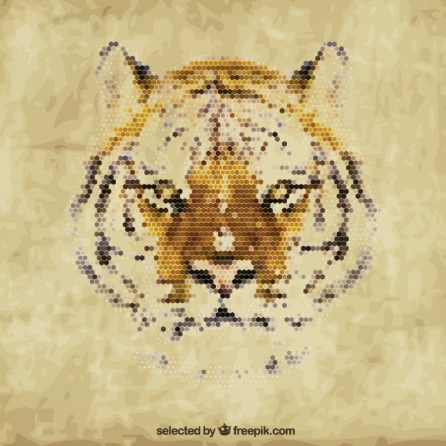 Polygonal tiger