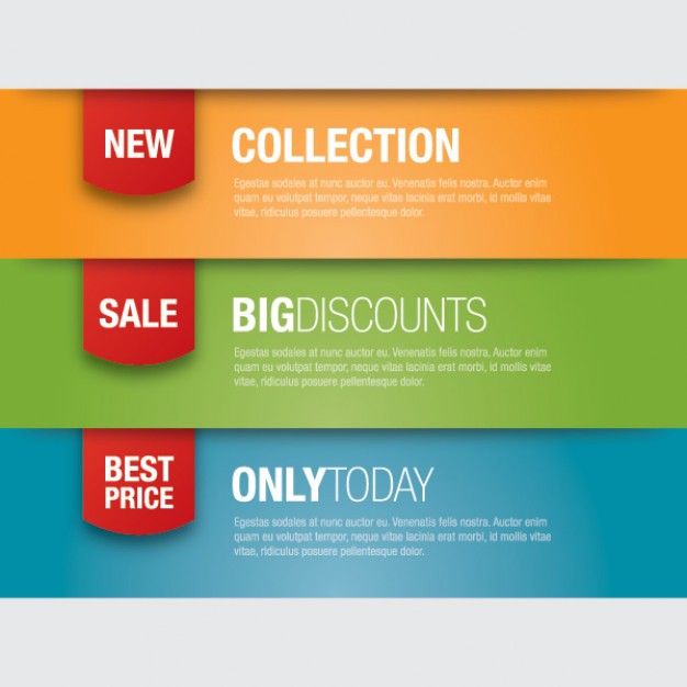 Promotion banners for offers and sales.  Vector | Free Download