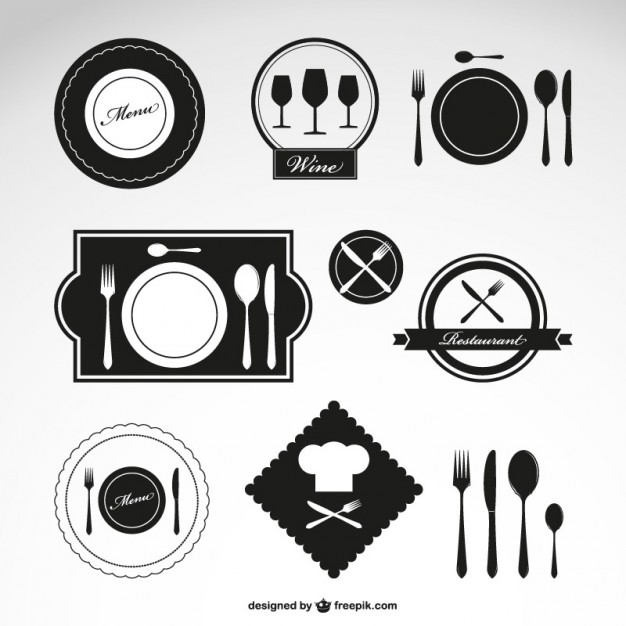 Restaurant vector symbols set   Vector | Free Download