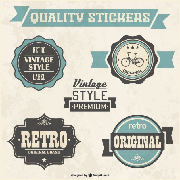 Retro quality badges   Vector | Free Download