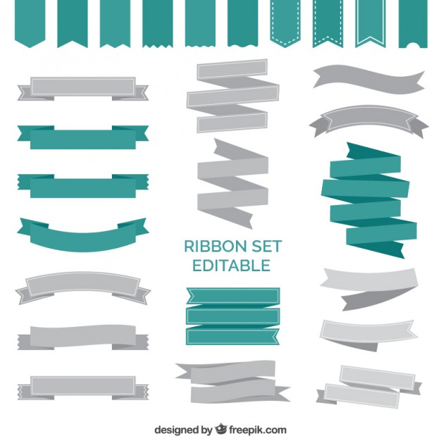 Retro ribbons collection  Vector | Free Download
