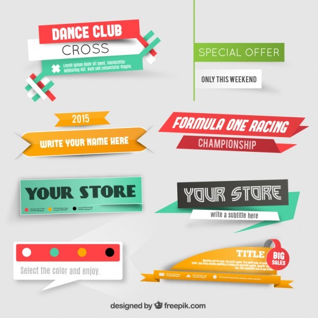 Sale banners for website  Vector | Free Download