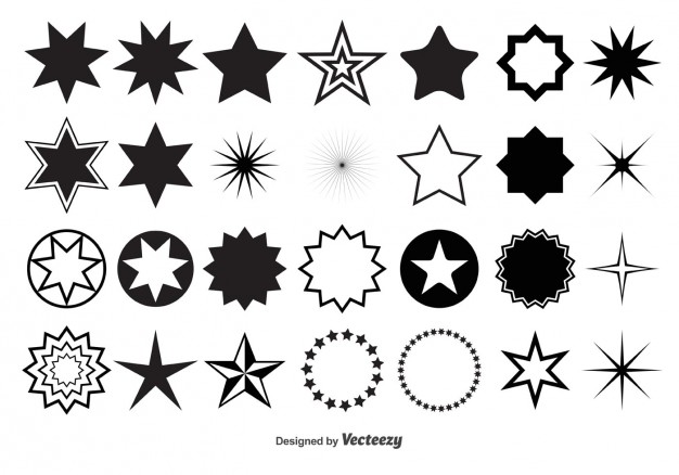 Set of different stars  Vector | Free Download
