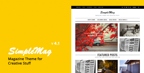 SimpleMag – Magazine theme for creative stuff – WordPress