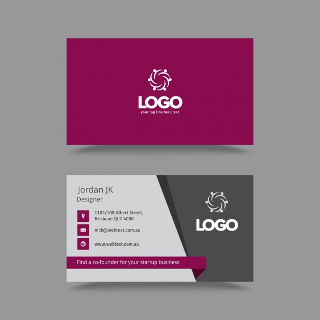 Stylish Professional Business Card  Vector | Free Download