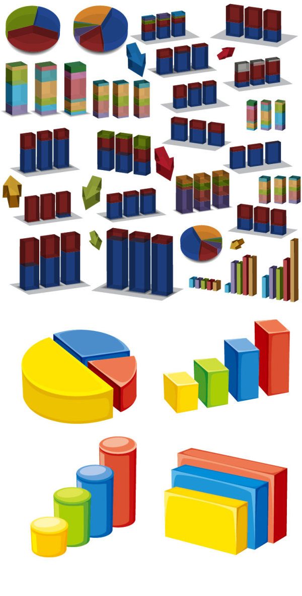 Three-dimensional data map vector Graphic