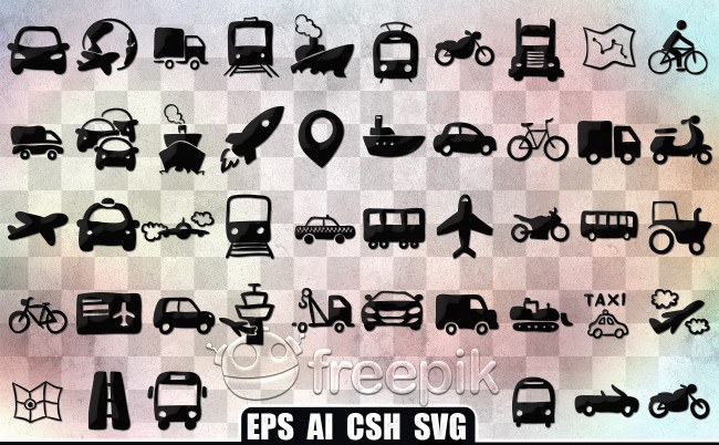 Transport vector icons
