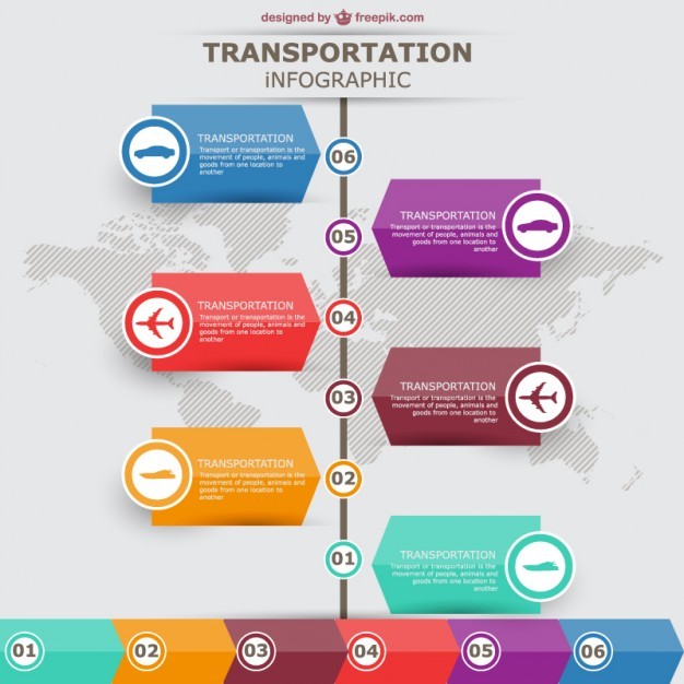Transportation vector infographic labels design  Vector | Free Download
