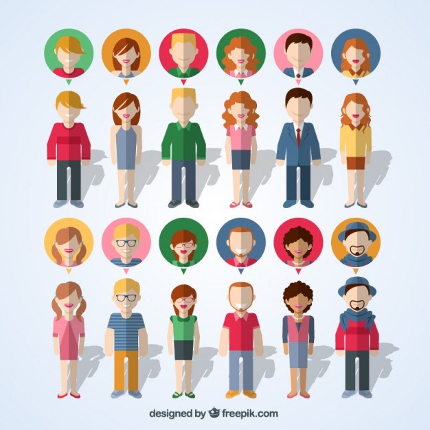 Variety of people icons  Vector | Free Download