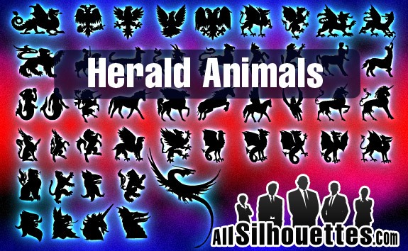 Vector Herald Animals – All-Silhouettes