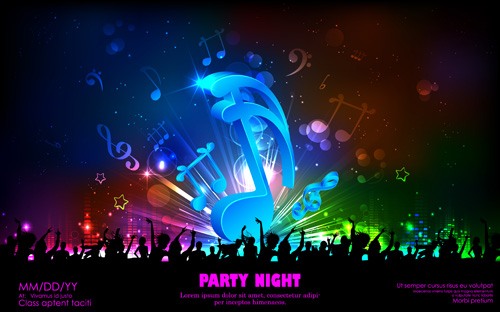 Vector music background 03