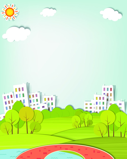 Vector Urban Landscapes set 02