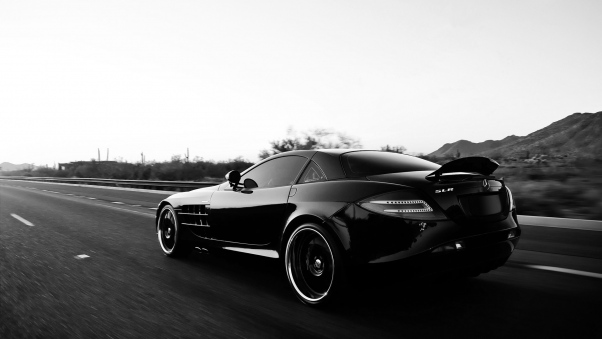 Wallpaper Mercedes benz, Car, Black, Track, Style HD