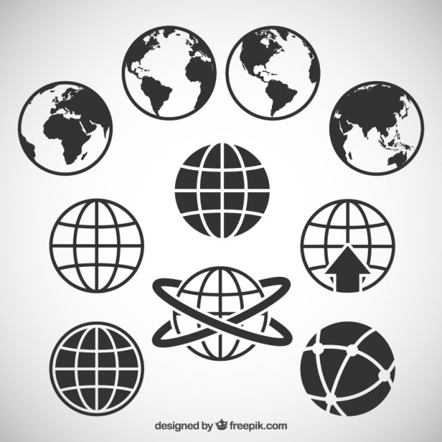 World map icons  Vector | Free Download