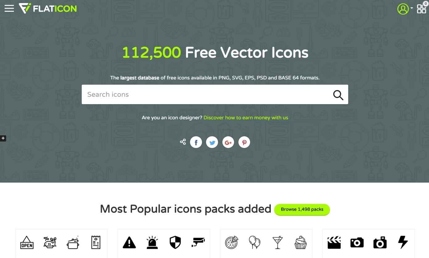 The largest database of free vector icons – www.flaticon.com