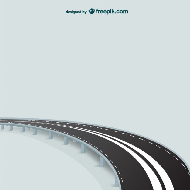Abstract road vector template