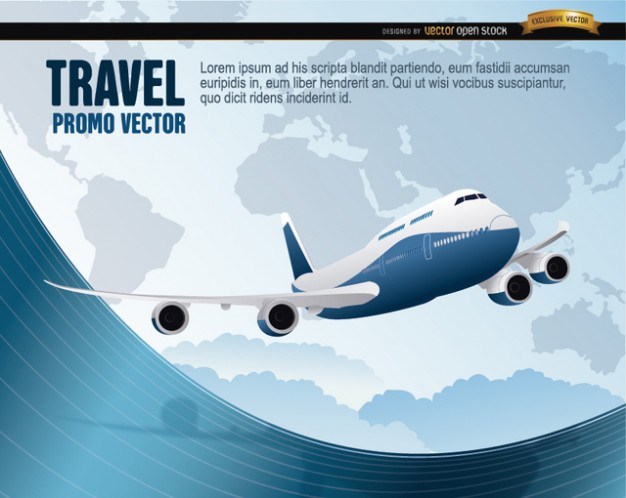 Airplane, Travel the world concept
