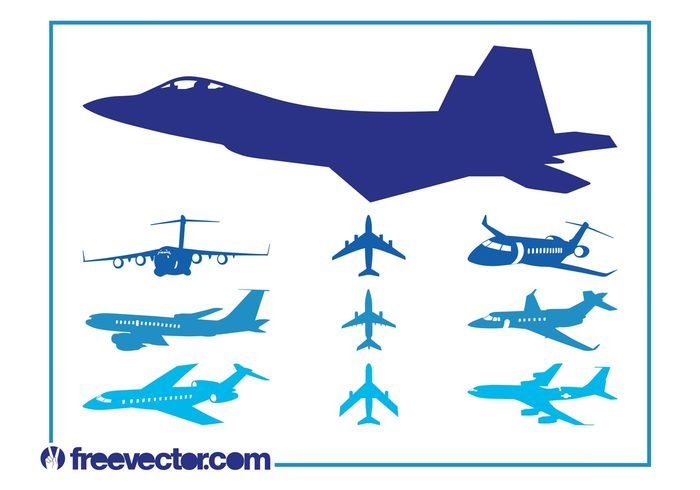Airplanes Graphics Set