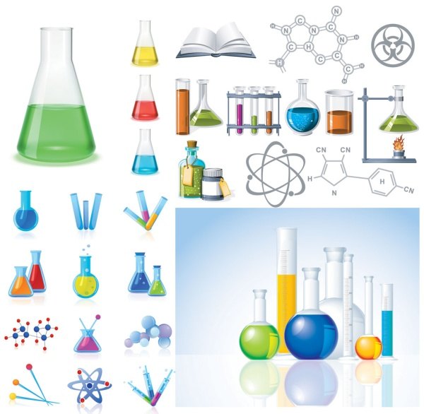 chemicals & icon vector material