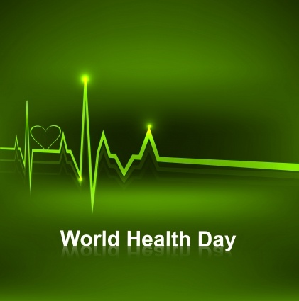 Beautiful vector concept medical bright colorful world health day background Free vector