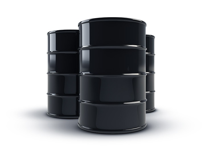 Black oil barrel and barrels (PNG)