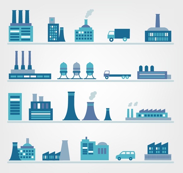 4 blue factory banner
