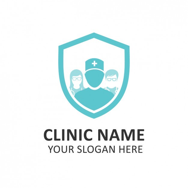 Blue Hospital Logo Template