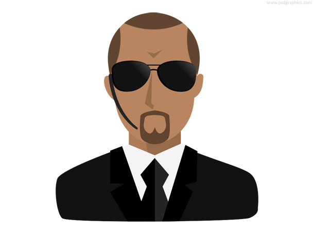 Bodyguard icon (PSD)