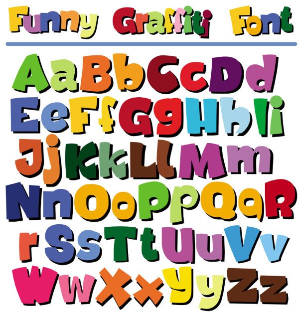 Cartoon POP alphabet