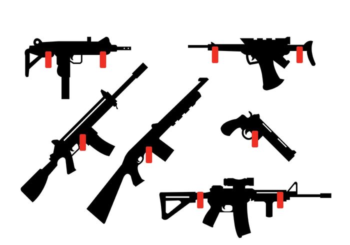 Collection of Rifles and Guns Hanging on the wall