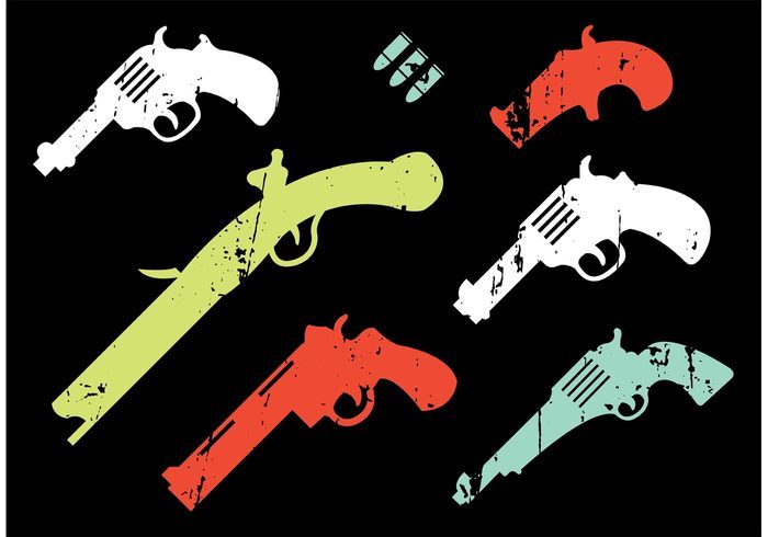 Collection of Vintage Gun Shapes