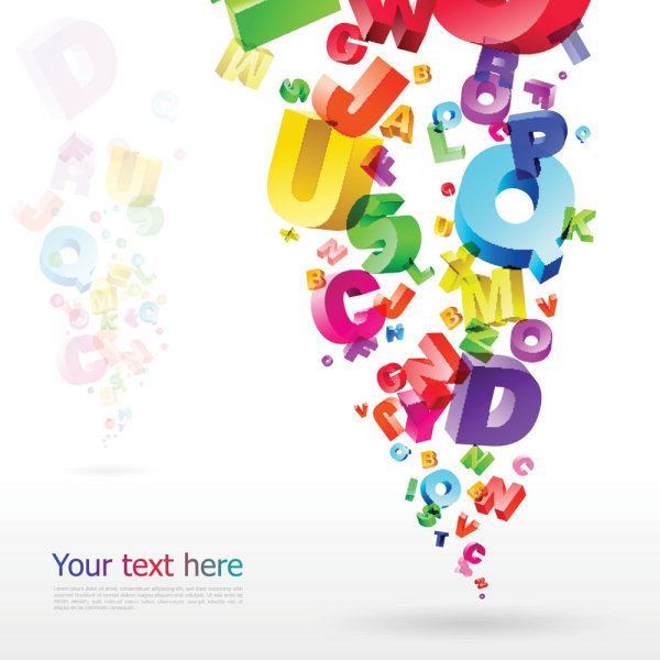 Color Bubble letters