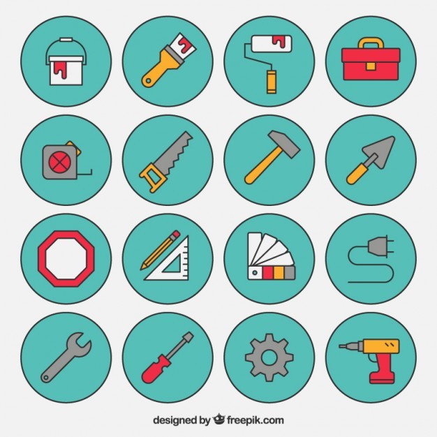 Construction icons collection