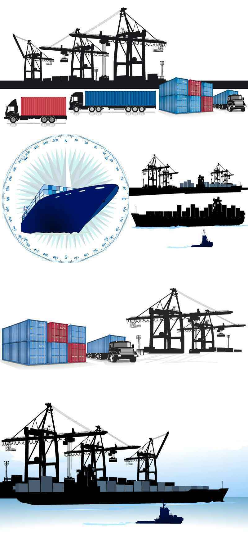 Container Terminal Transport vector material