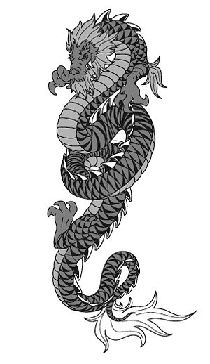 Cool Chinese dragon vector material -2