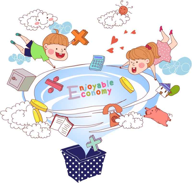 Cute children illustration vector