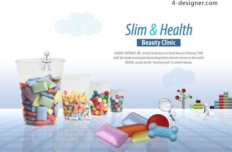 Health care posters PSD