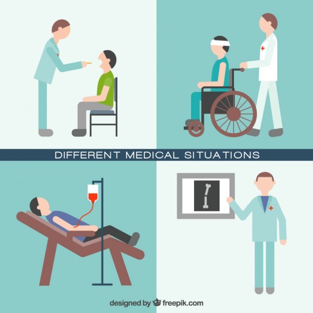 Different medical situations set